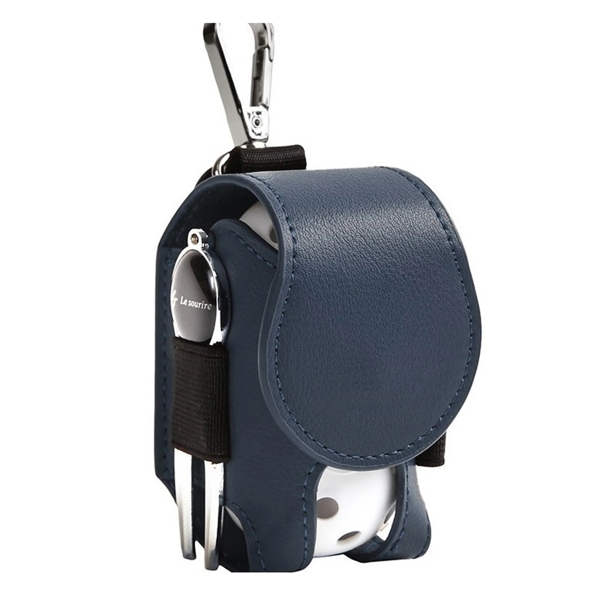 Leather Golf Ball Pouch Bag 4