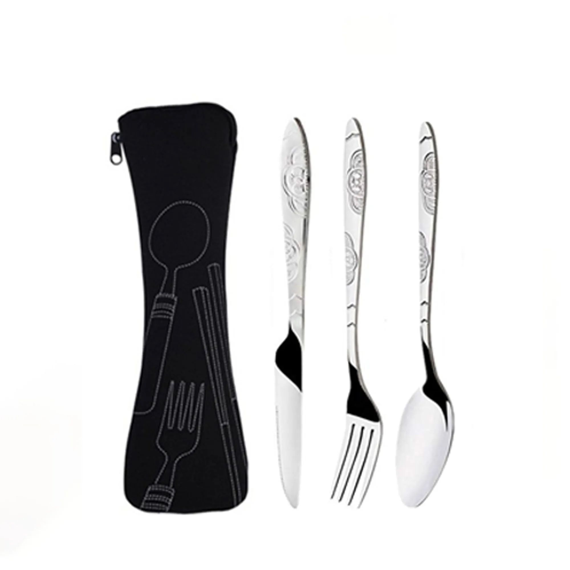 Travel Cutlery Reusable Silverware Set 9