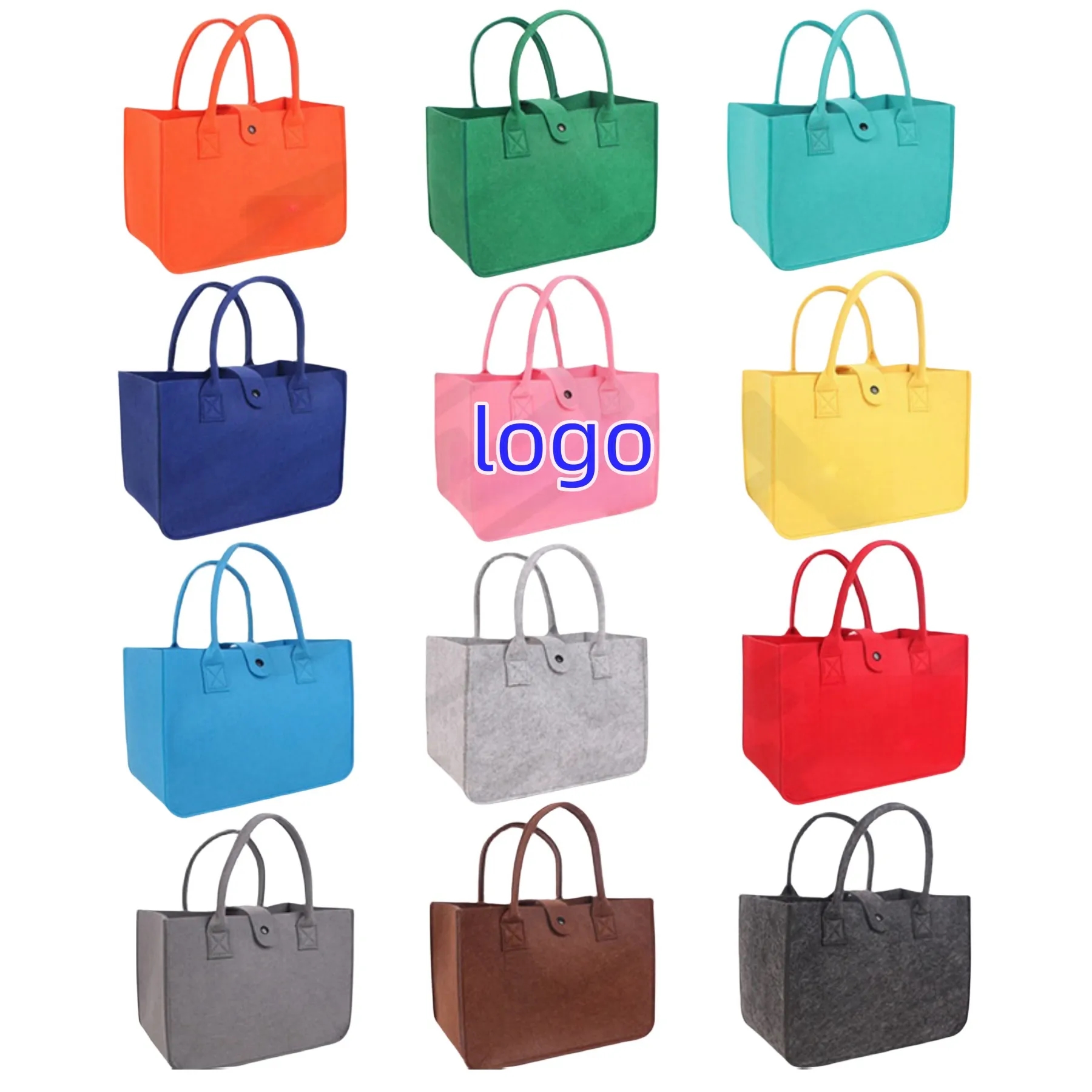 Felt Material Large Tote Bag 2