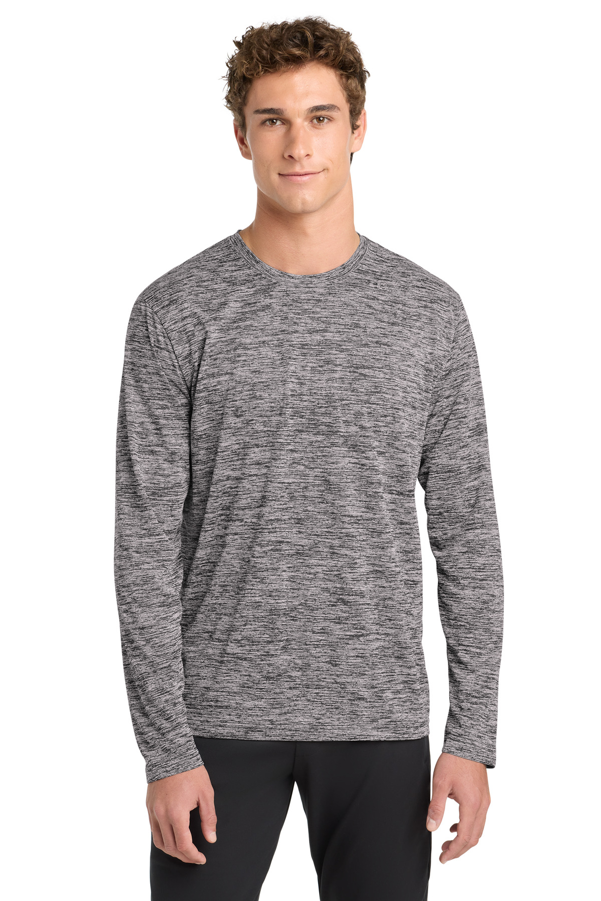 Sport-Tek PosiCharge Long Sleeve Electric Heather Tee. ST390LS 20