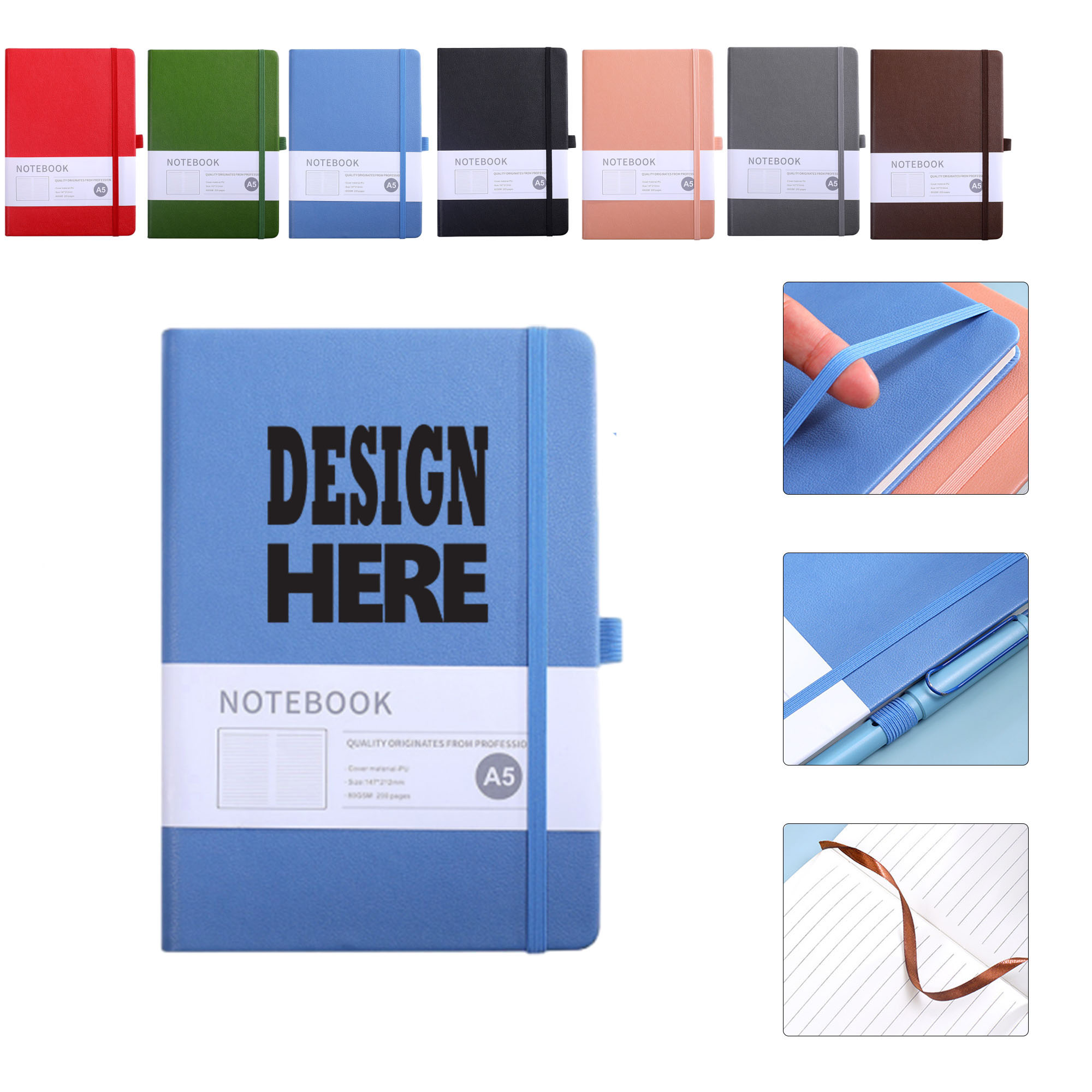 Solid Color Horizontal Notebook 1