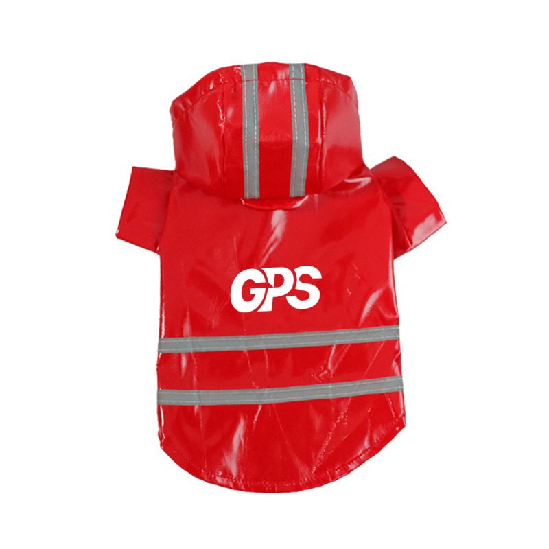 15 3/4 " Reflective Raincoat For Dogs 2