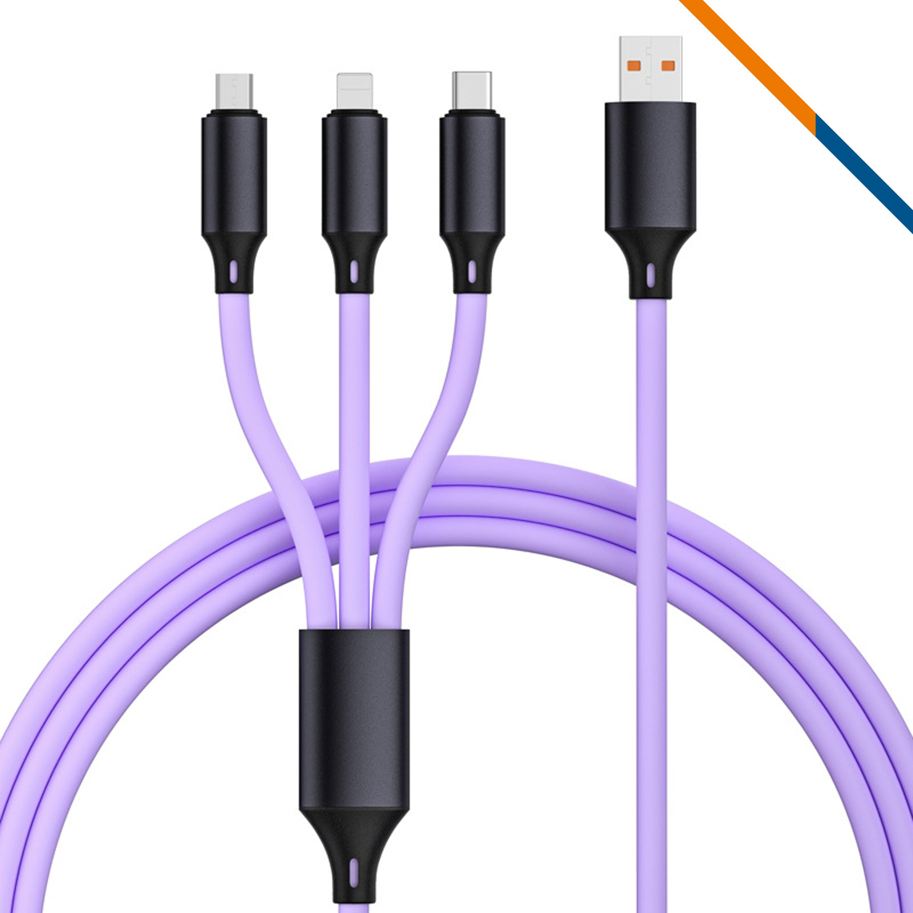 Pasor 3in1 Fast Charging Data Transfer Cable 5
