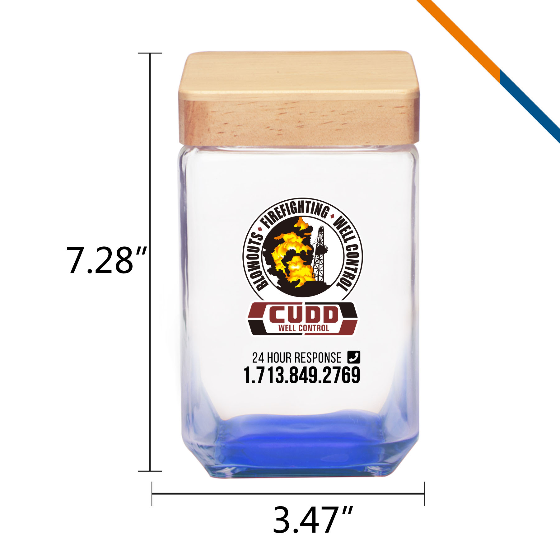 Lionel Glass Candy Jars - 54 OZ. 5