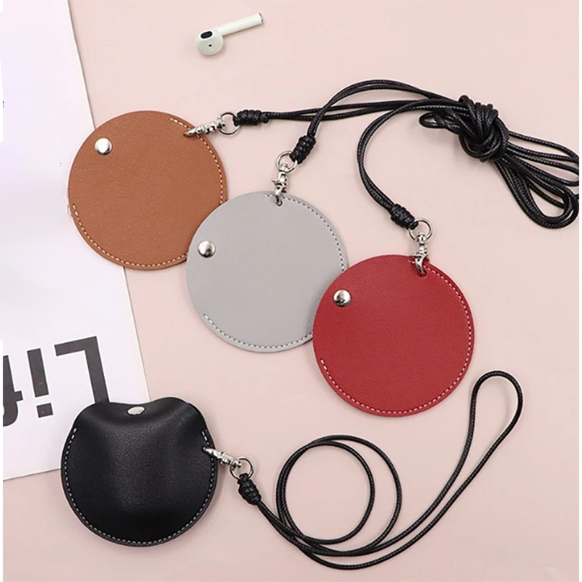 Neck Hanging Bluetooth Headset Storage Bag USB Small Items 2