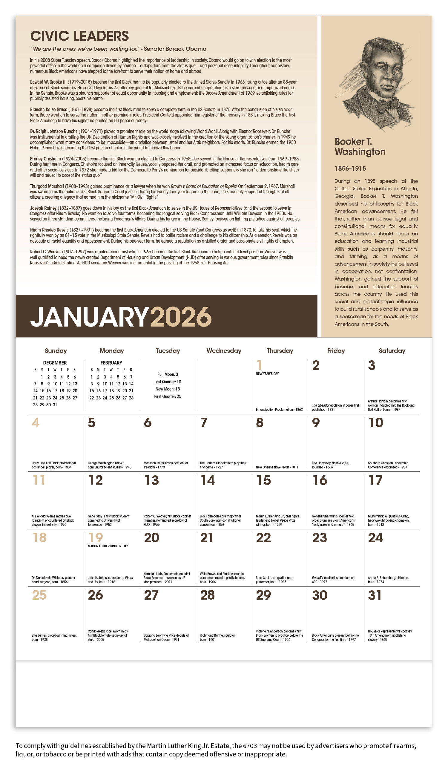 Triumph® Calendars African-American Heritage: Dr. Martin Luther King, Jr. Calendar 27