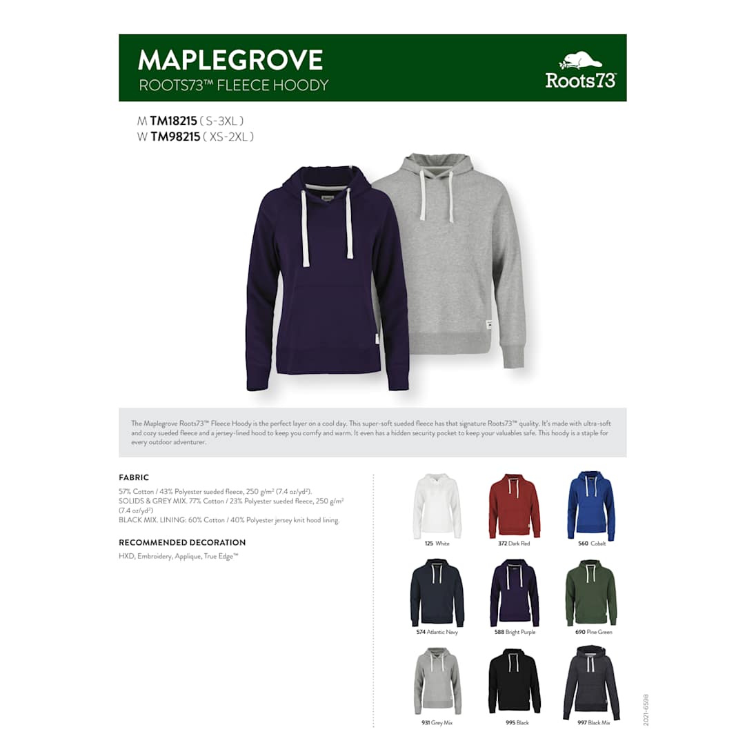 Women's MAPLEGROVE Roots73 Flc Hoody 25