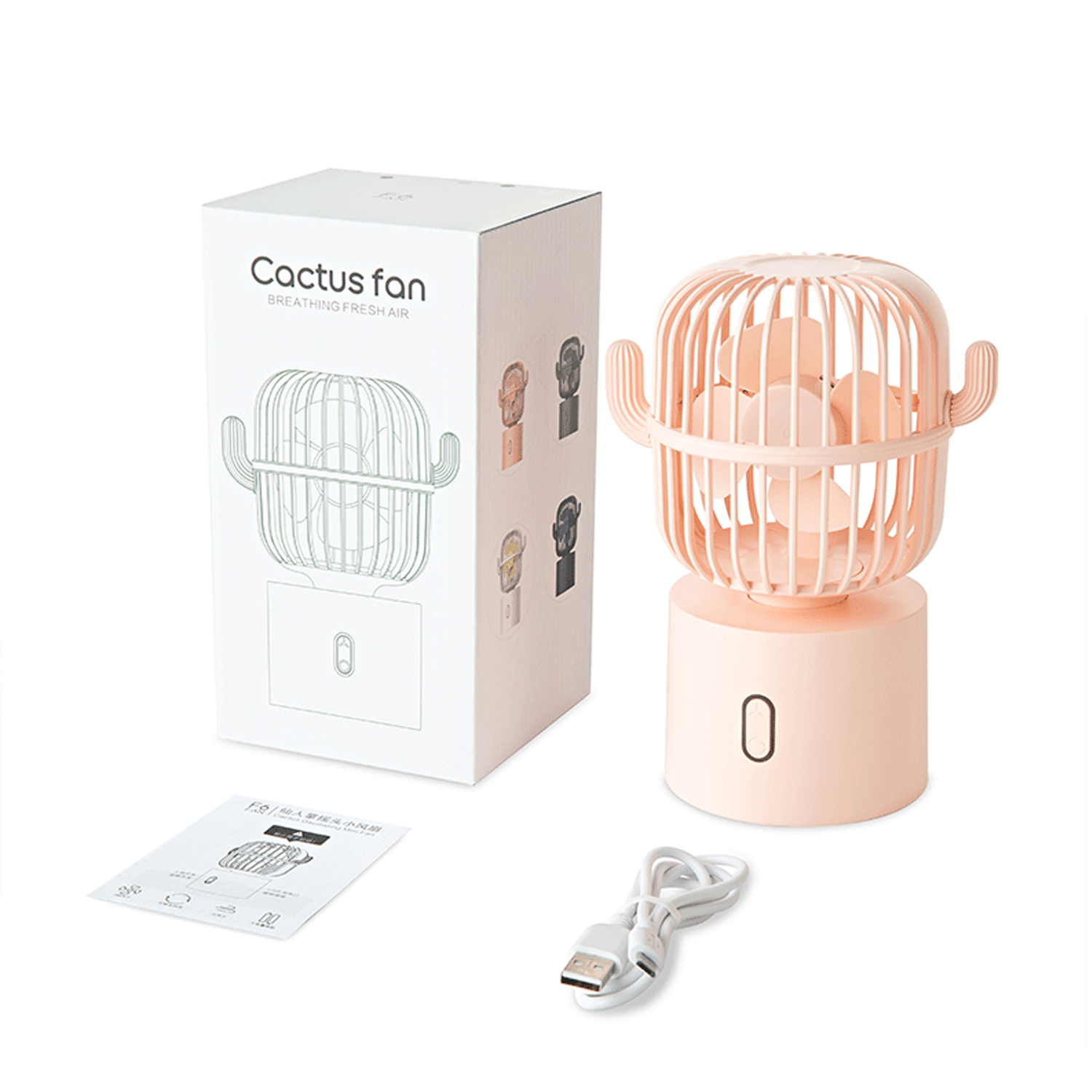 Cactus Oscillating Mini Fan 3