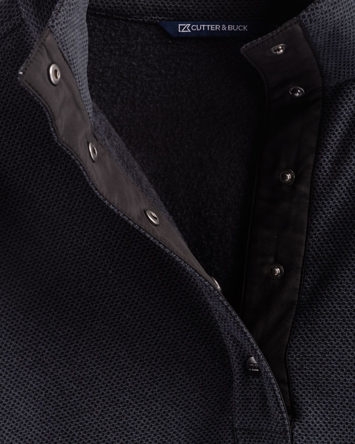 Hunts Point Eco Textured Fleece Recycled Womens Snap Pullover