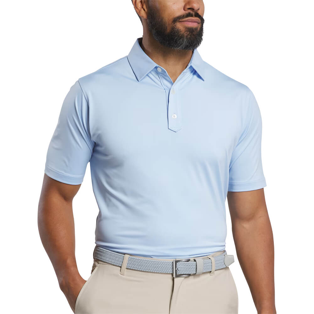 Footjoy Men Solid Lisle Set on Placket 3