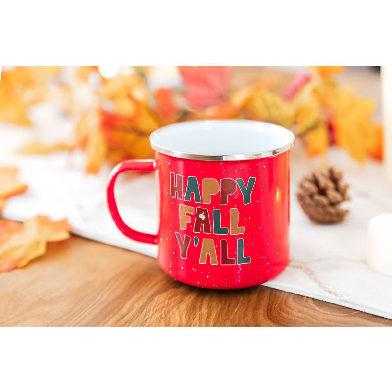 16 Oz Custom Campfire Metal Mug 15