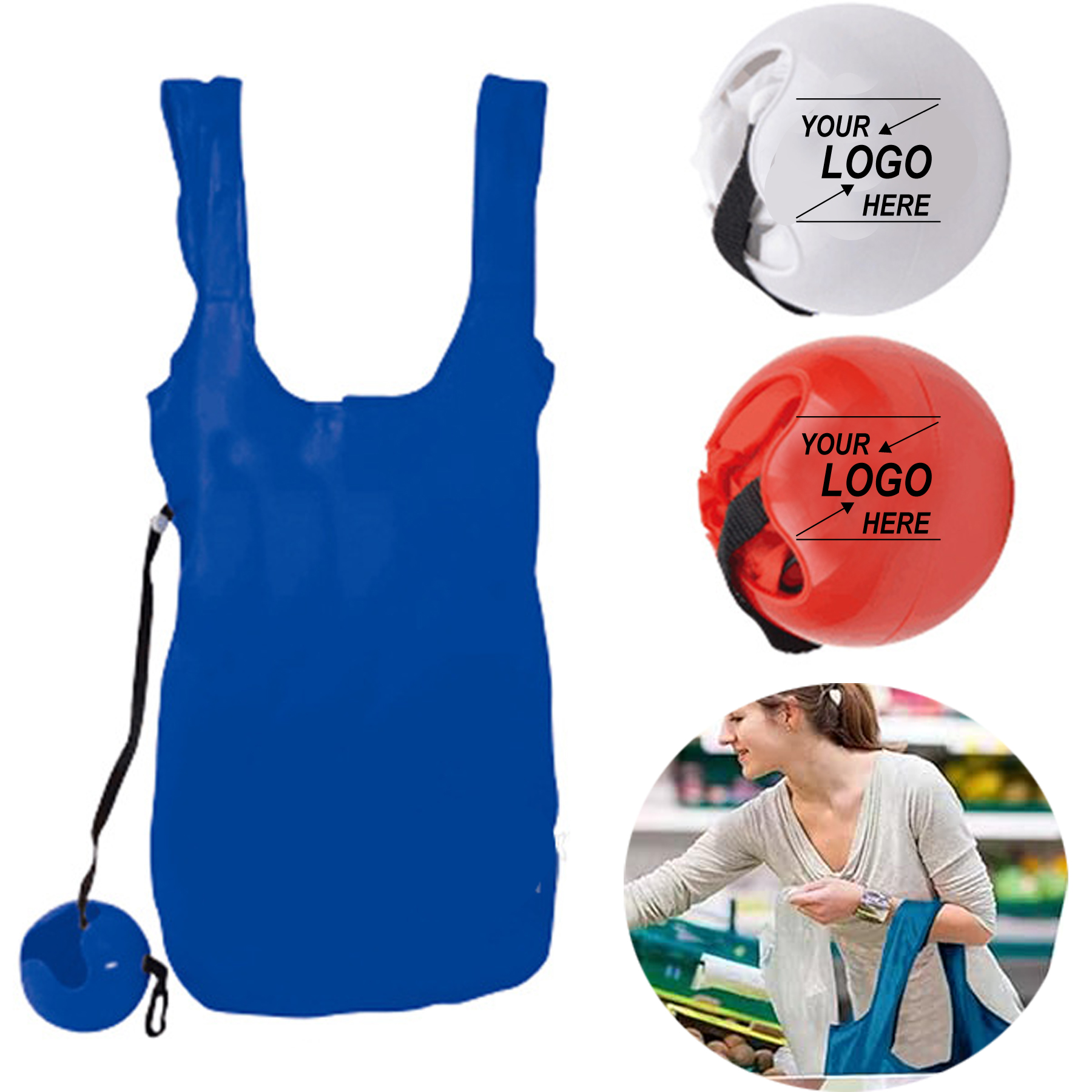 Foldable Reusable Shopping Tote Bag