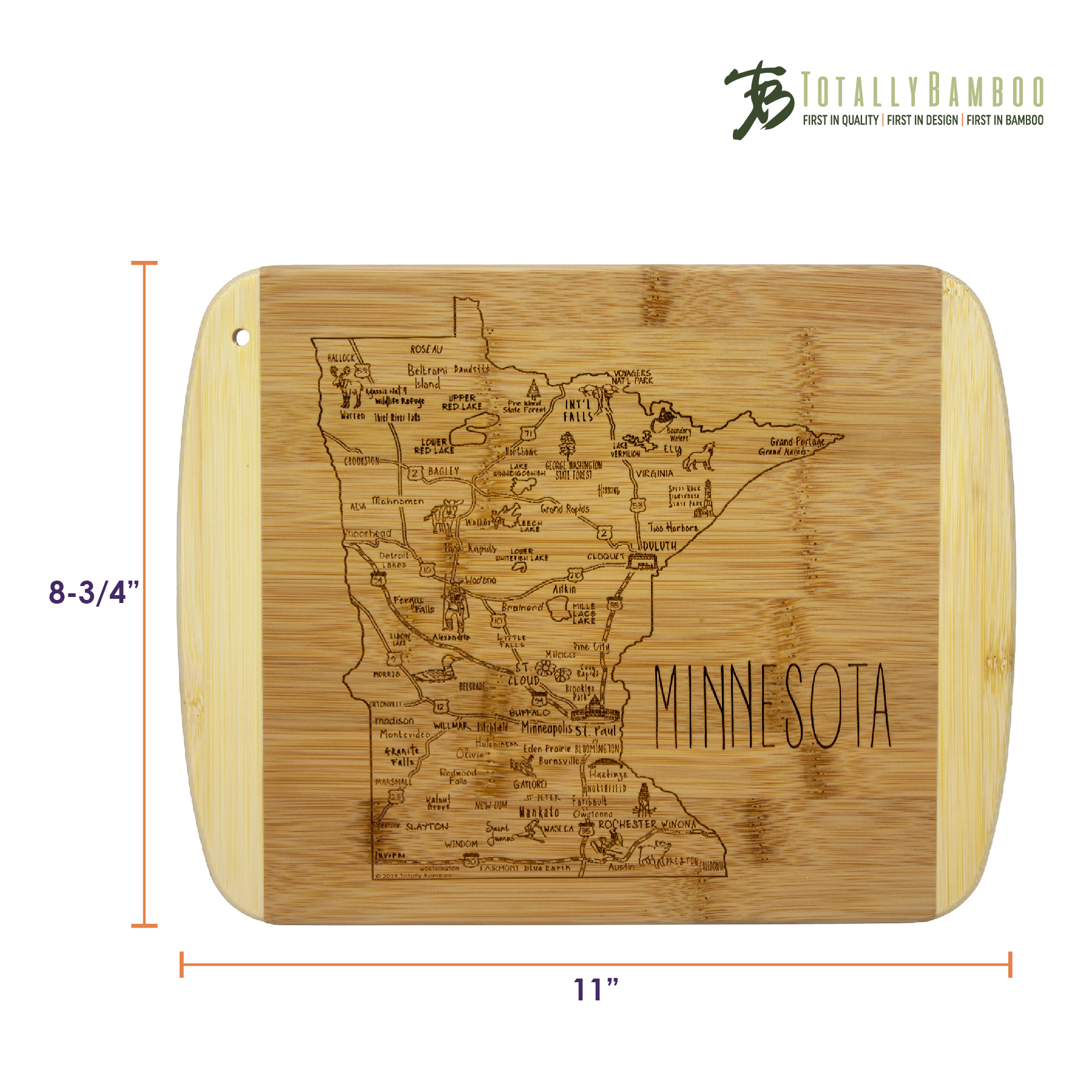 A Slice of Life Minnesota Serving & Cutting Board 2