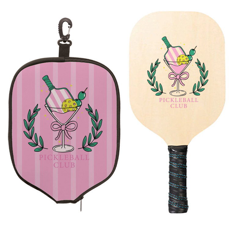 Sublimated Pickleball Cover & Paddle Gift Set 4
