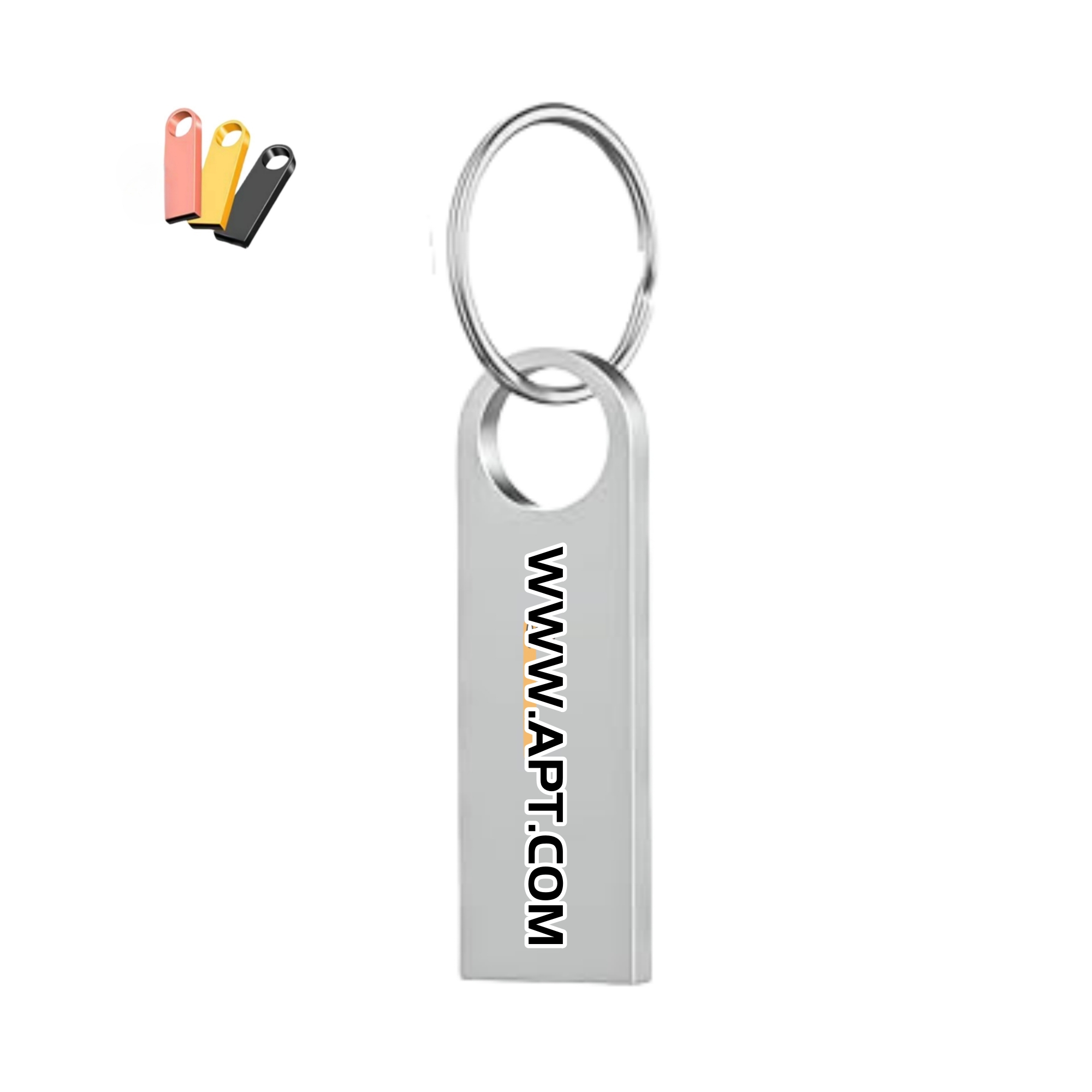 4GB Metal Flash Drives With Keychains 3
