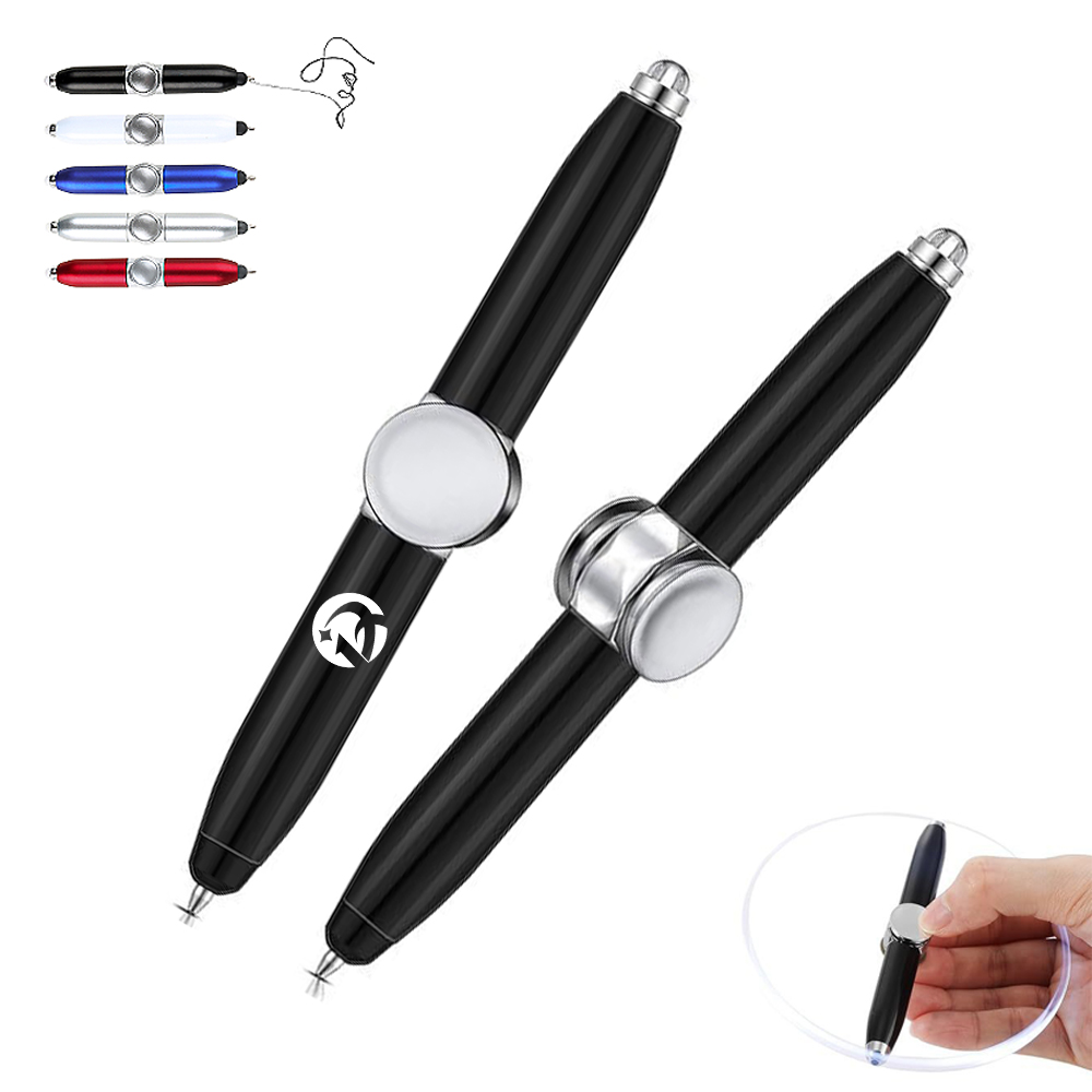 Dual-Function Spinner Pen with Stylus and Ballpoint Tip 4