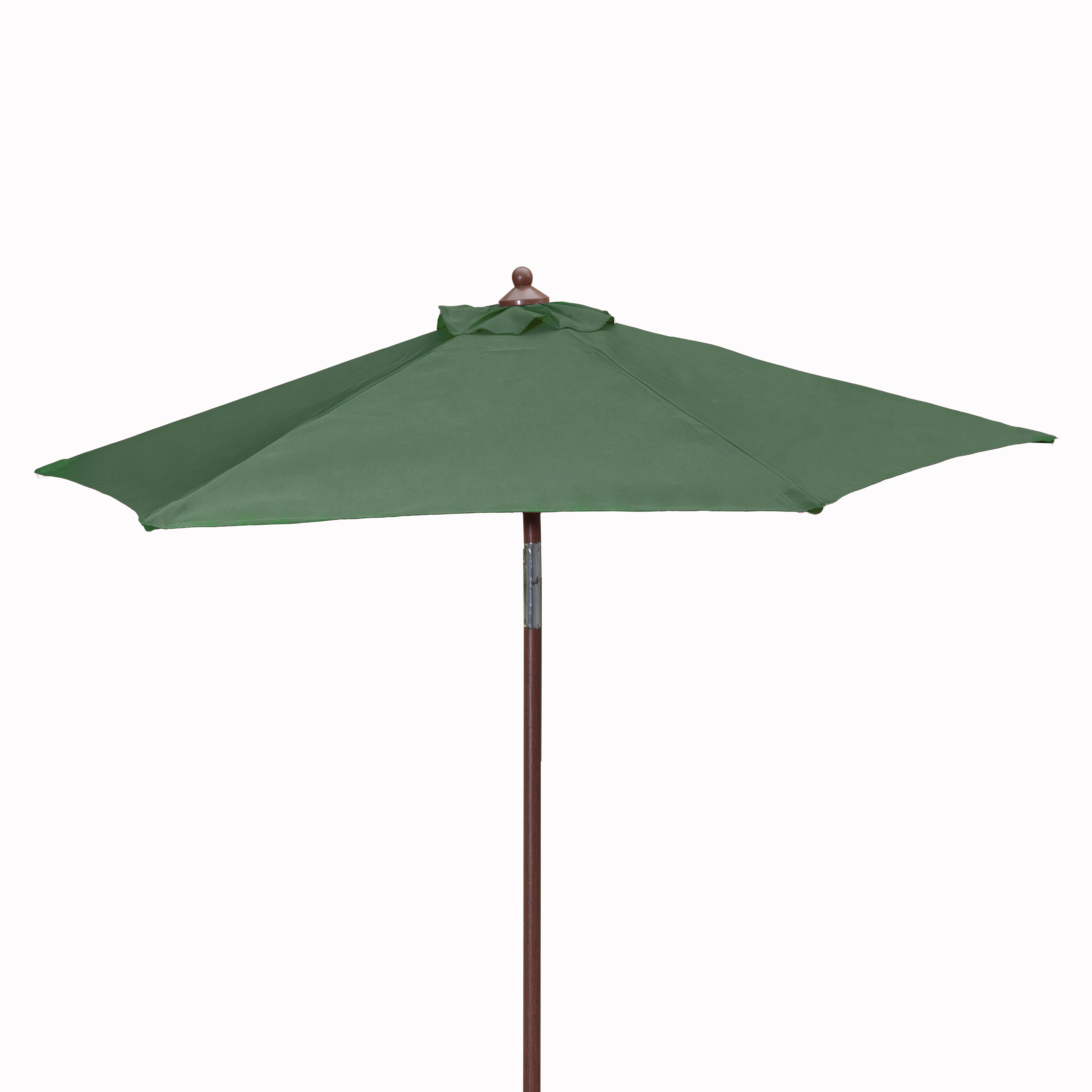 7' Wood Look Market Umbrella with Tilt