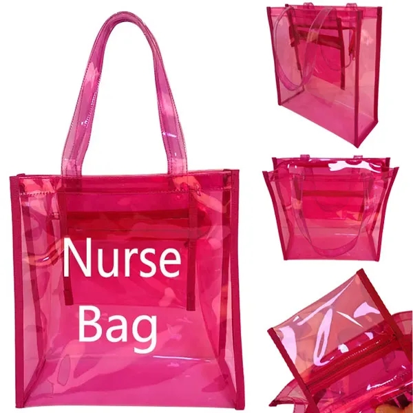 Colorful Transparent PVC Neon Tote Bag 11