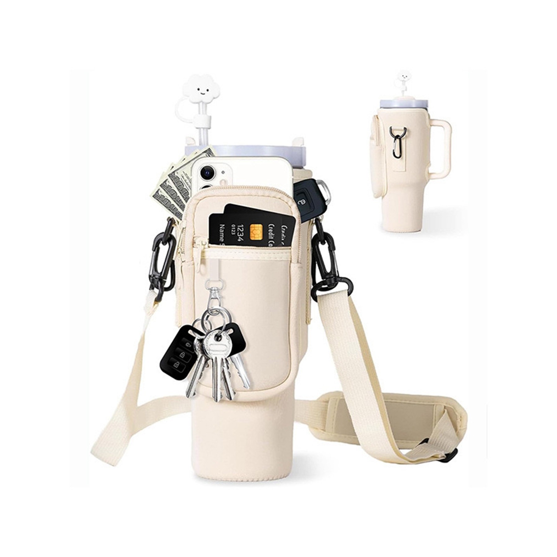 Storage Bag For Tumbler With Shoulder Strap 4