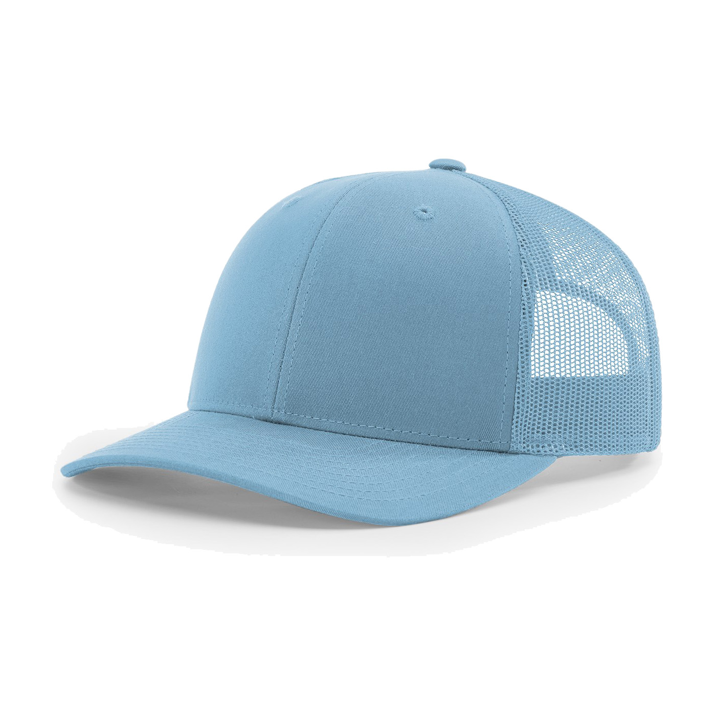 Richardson 112 6-Panel Snapback Trucker Hat w/Leatherette Adhesive Patches or Embroidery 71