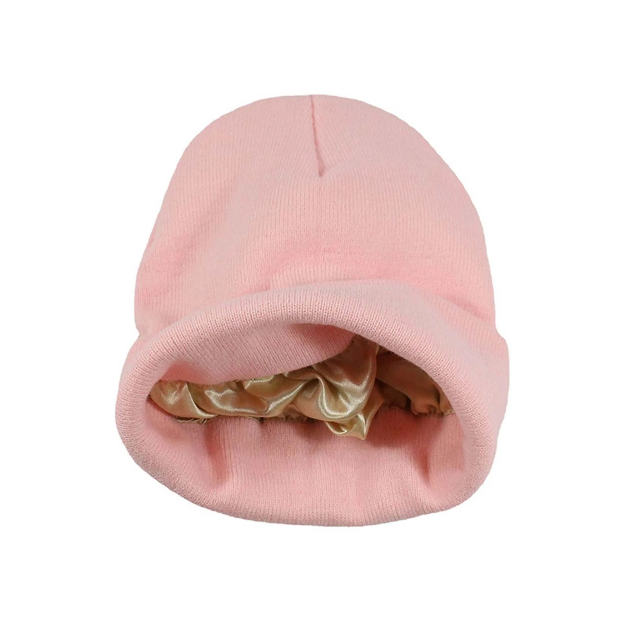 Kinitted Beanie Cap With Satin Lined 19