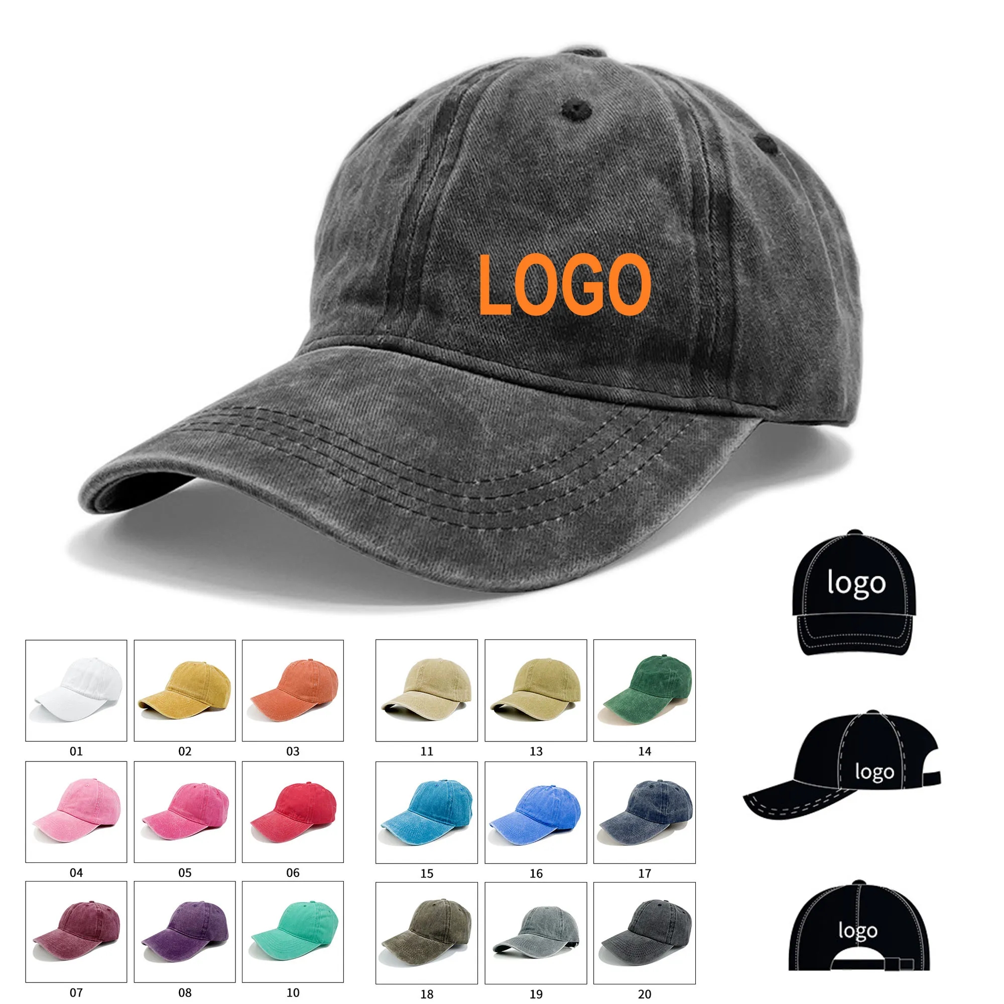 38-color Cotton Baseball Cap 3