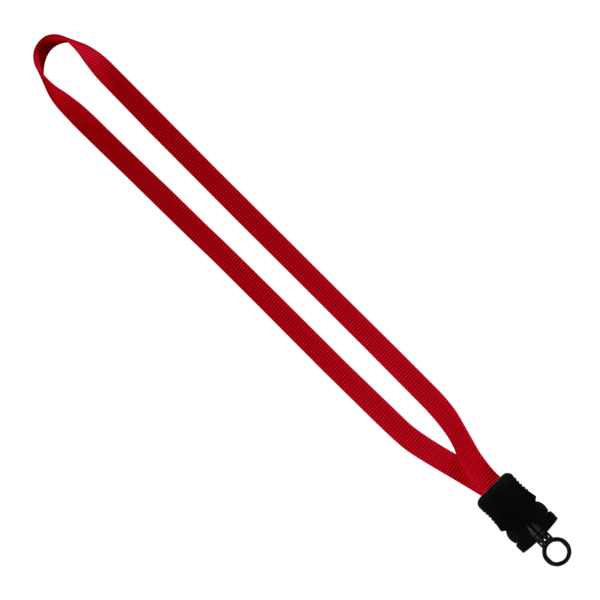 1/2" Smooth Nylon Lanyard with Snap-Buckle Release & O-Ring 18