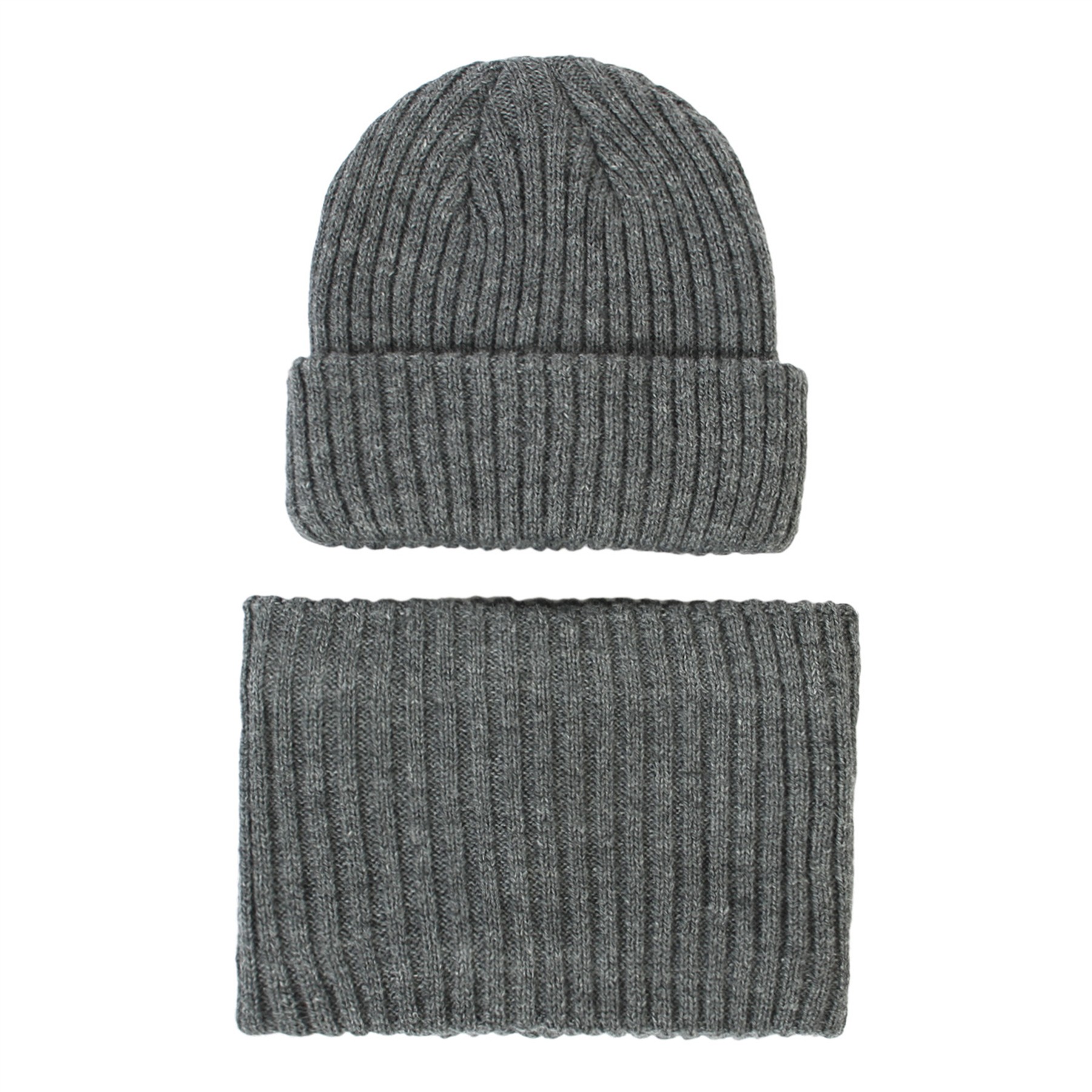 2PCS Kids Knit Beanie Hat and Neck Gaiter Set 5