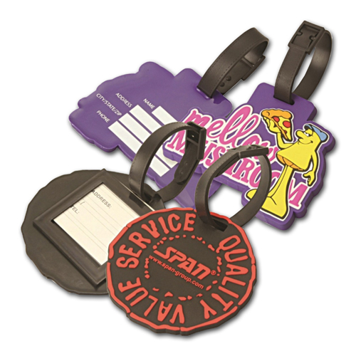 Full Custom PVC Luggage Tag - 3D 4