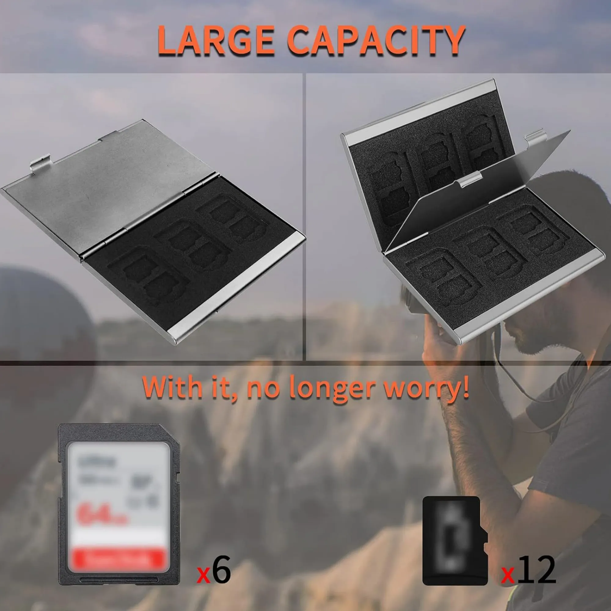 High - End Aluminum Alloy Metal Memory Card Storage Box 3