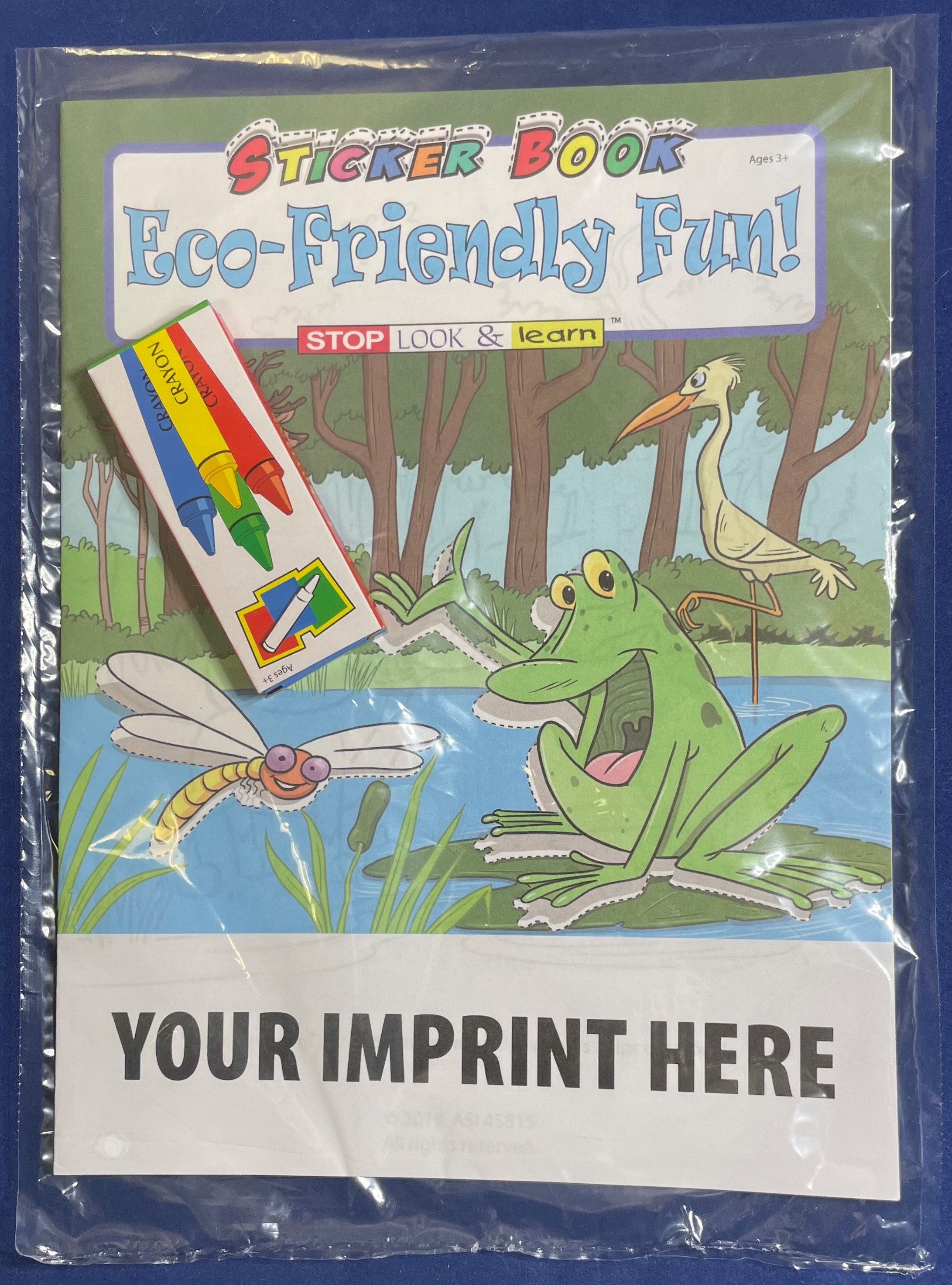 STICKER BOOK SET - Eco-Friendly Fun! Sticker Book Fun Pack 6