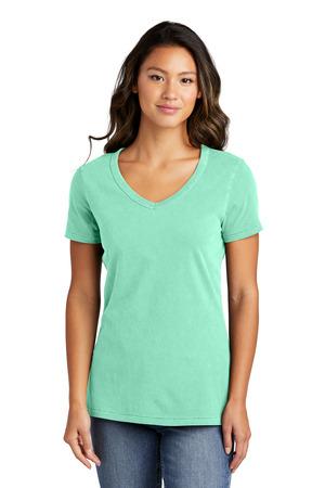 Port & Co Women's Beach Wash Garment-Dyed V-Neck Tee LPC099V 8