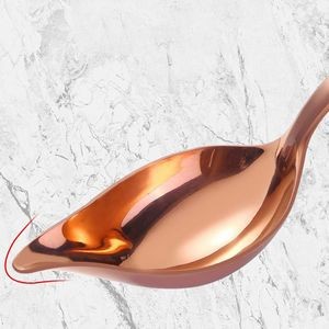 Precision Stainless Steel Drizzle Saucier Spoon With Tapered Design And Spout 25
