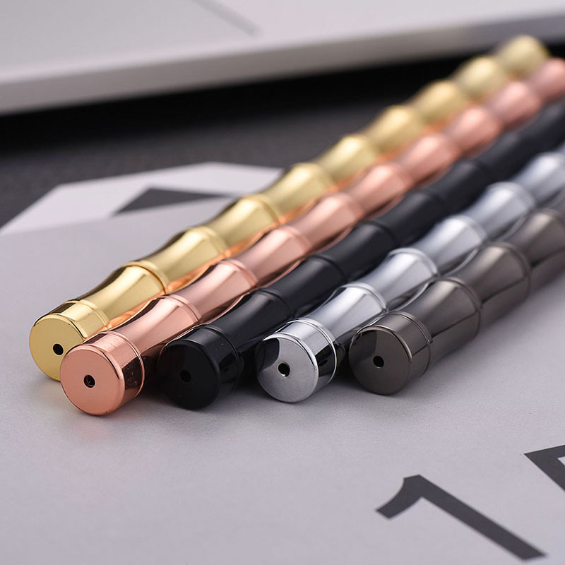 Bamboo Joint Design Metal Signature Pen 11
