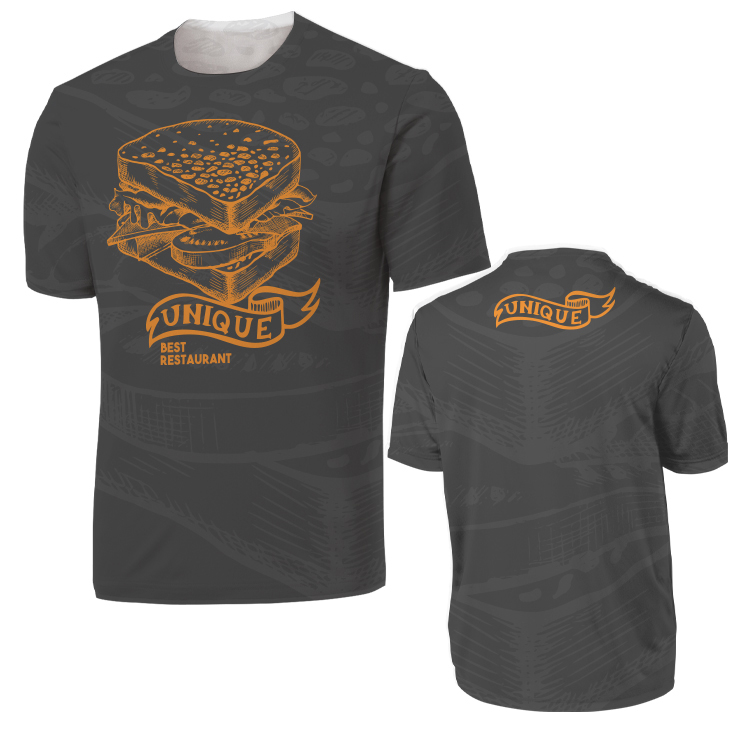 Two Side Full Sublimation On Traditional T-Shirt 3