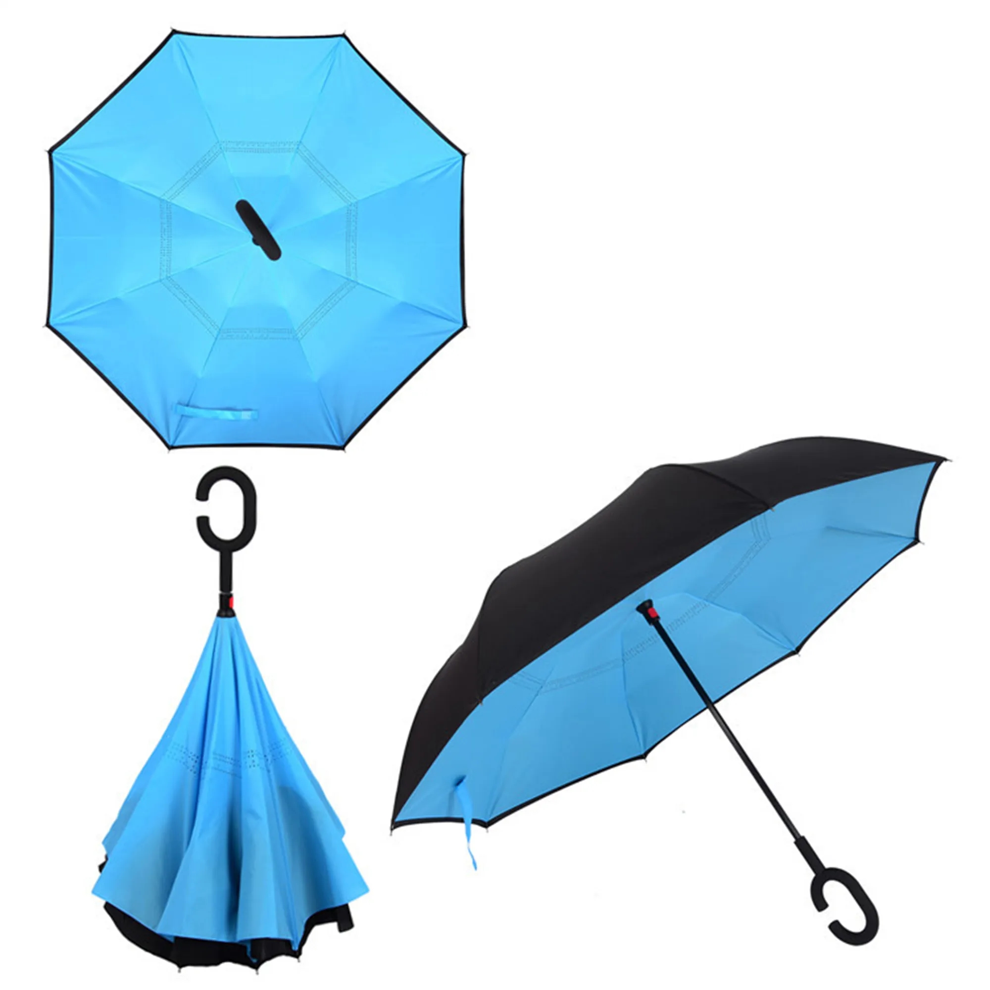 Double Layer Inversion Umbrella W/ C-Handle 12