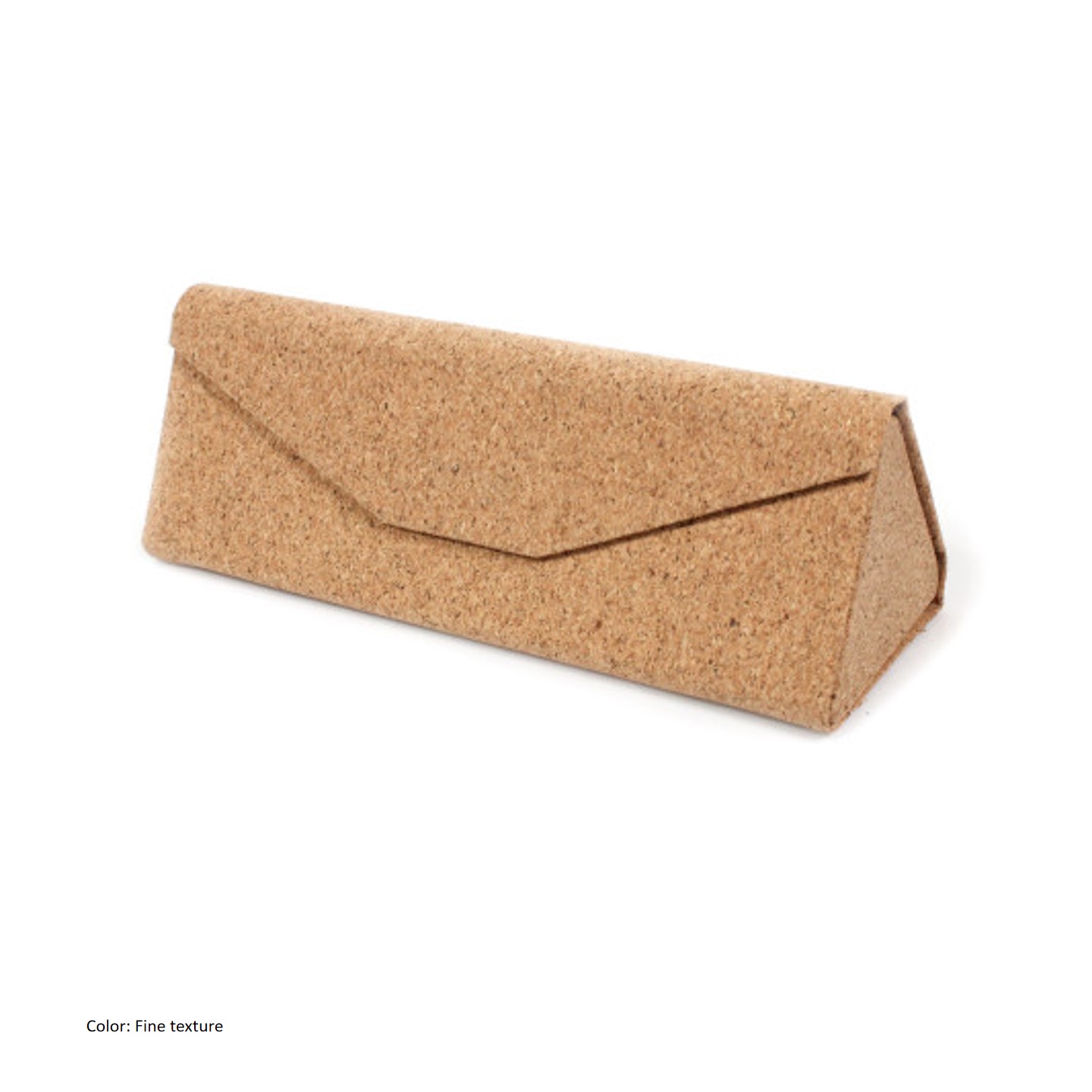 Foldable Triangle Cork Sunglasses Box/Eyeglass Holder Case 5