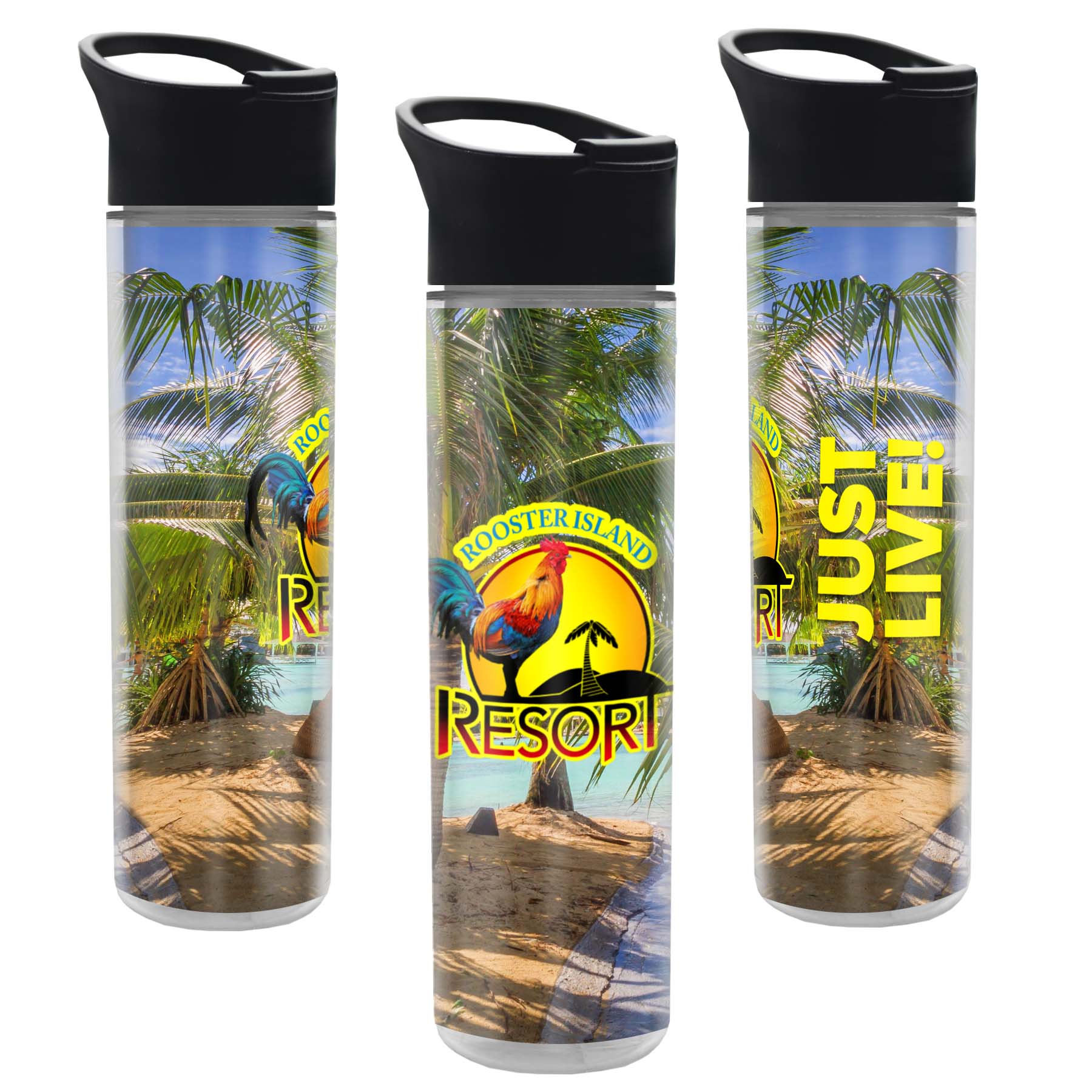 The Chiller Full Color Wrap - 16 oz. Insulated Bottle with Pop Up Sip Lid