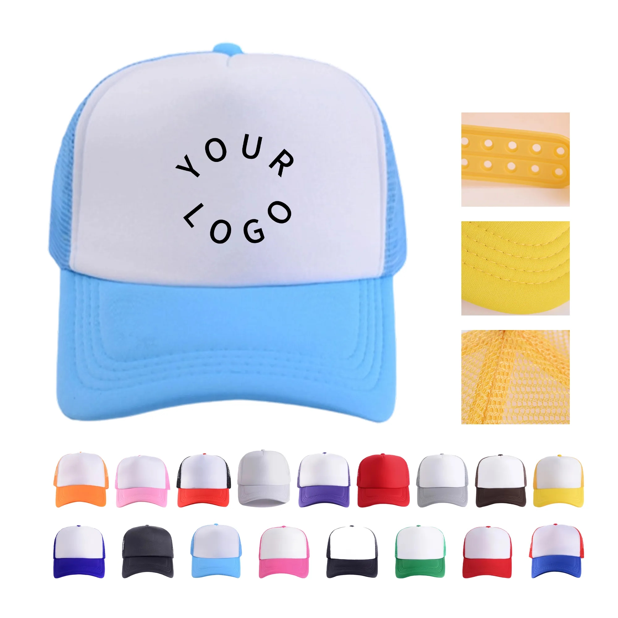 5 Panel Foam Mesh Back Trucker Cap 8