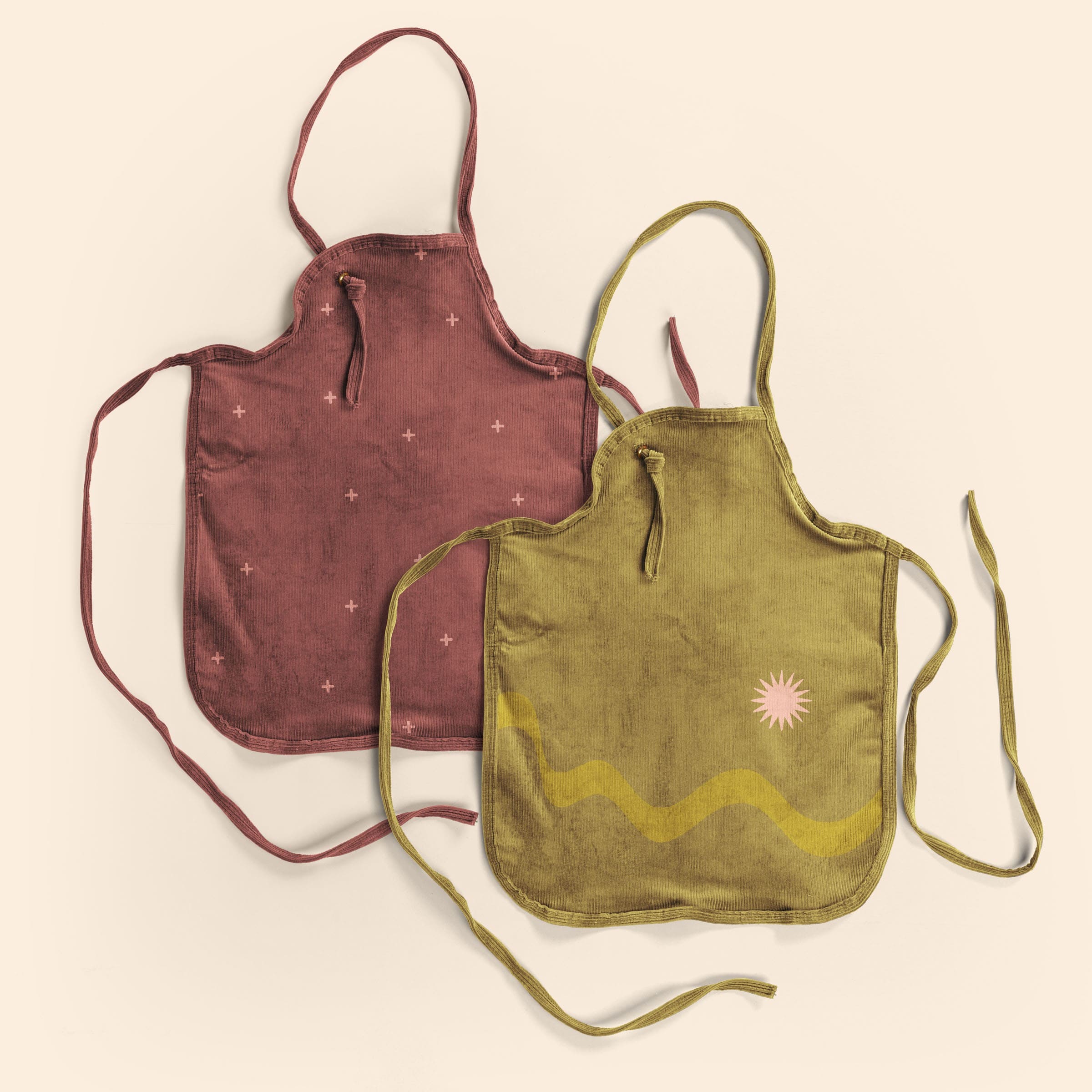 SWEETKINS TODDLER APRON - ADJUSTABLE - CORDUROY