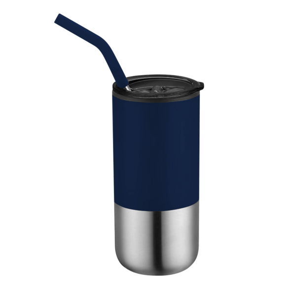 Destin 16oz Double Wall Tumbler w Straw 24