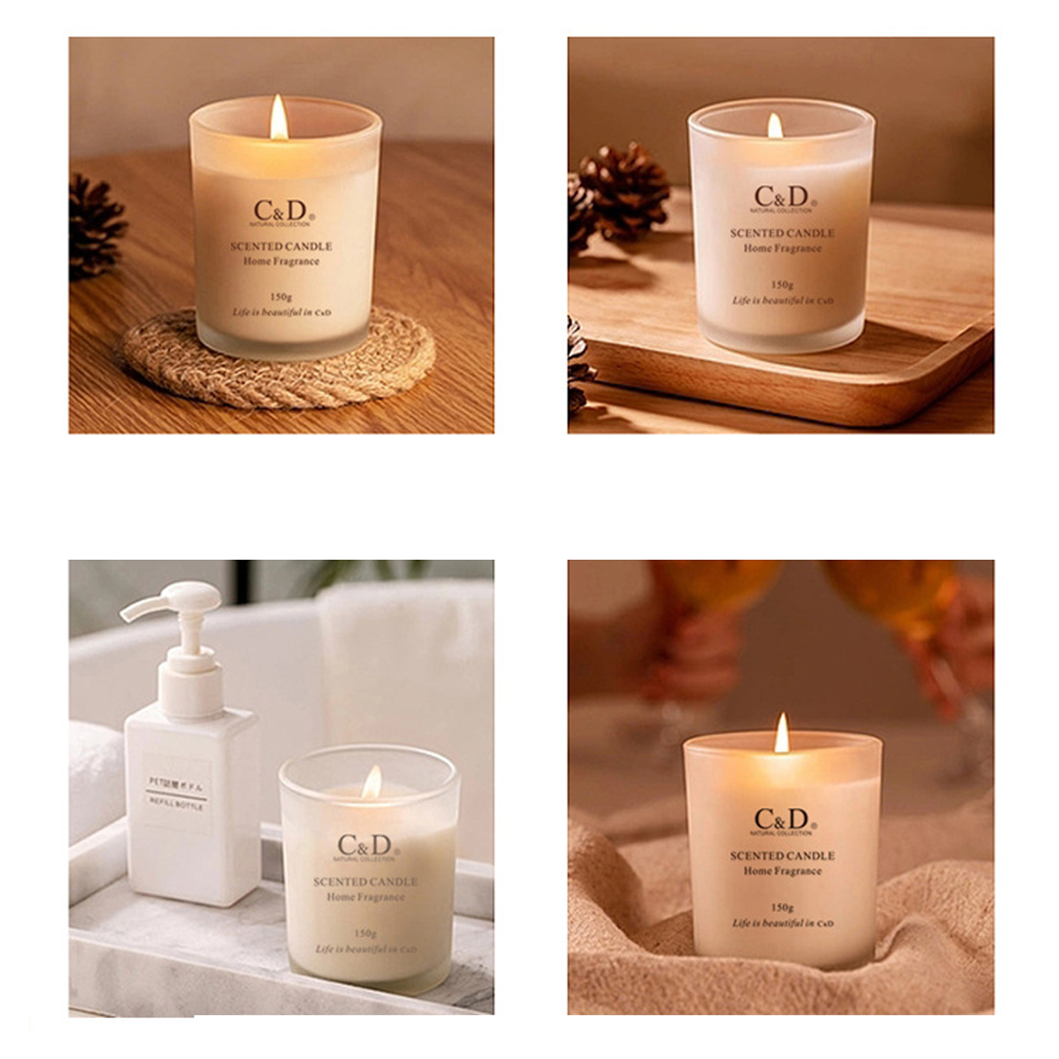 Scented glass candle 1