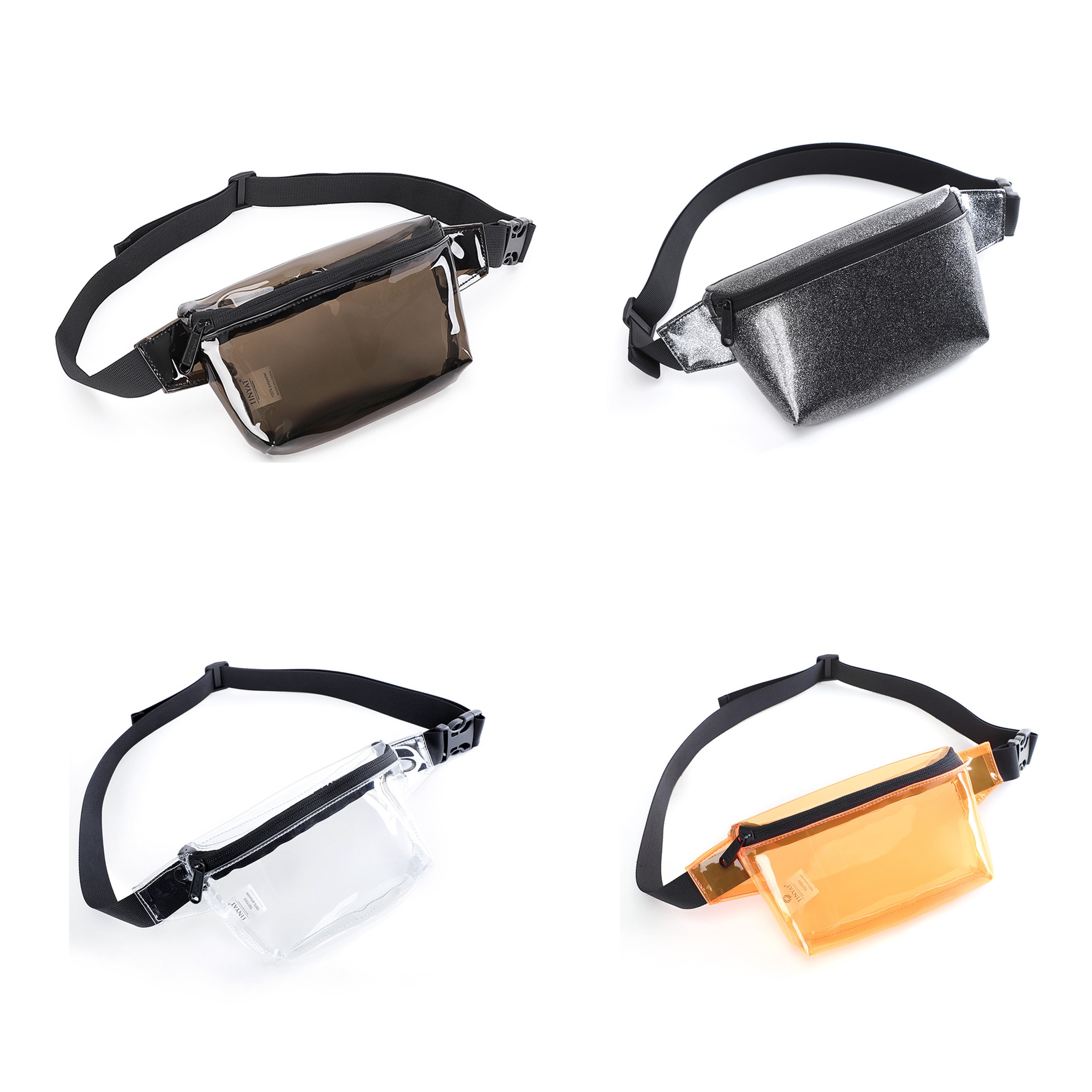 Clear Black Fanny Pack (direct import) 5