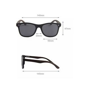 Fashionable Mirror Frameless Polarized Wooden Sunglasses 4
