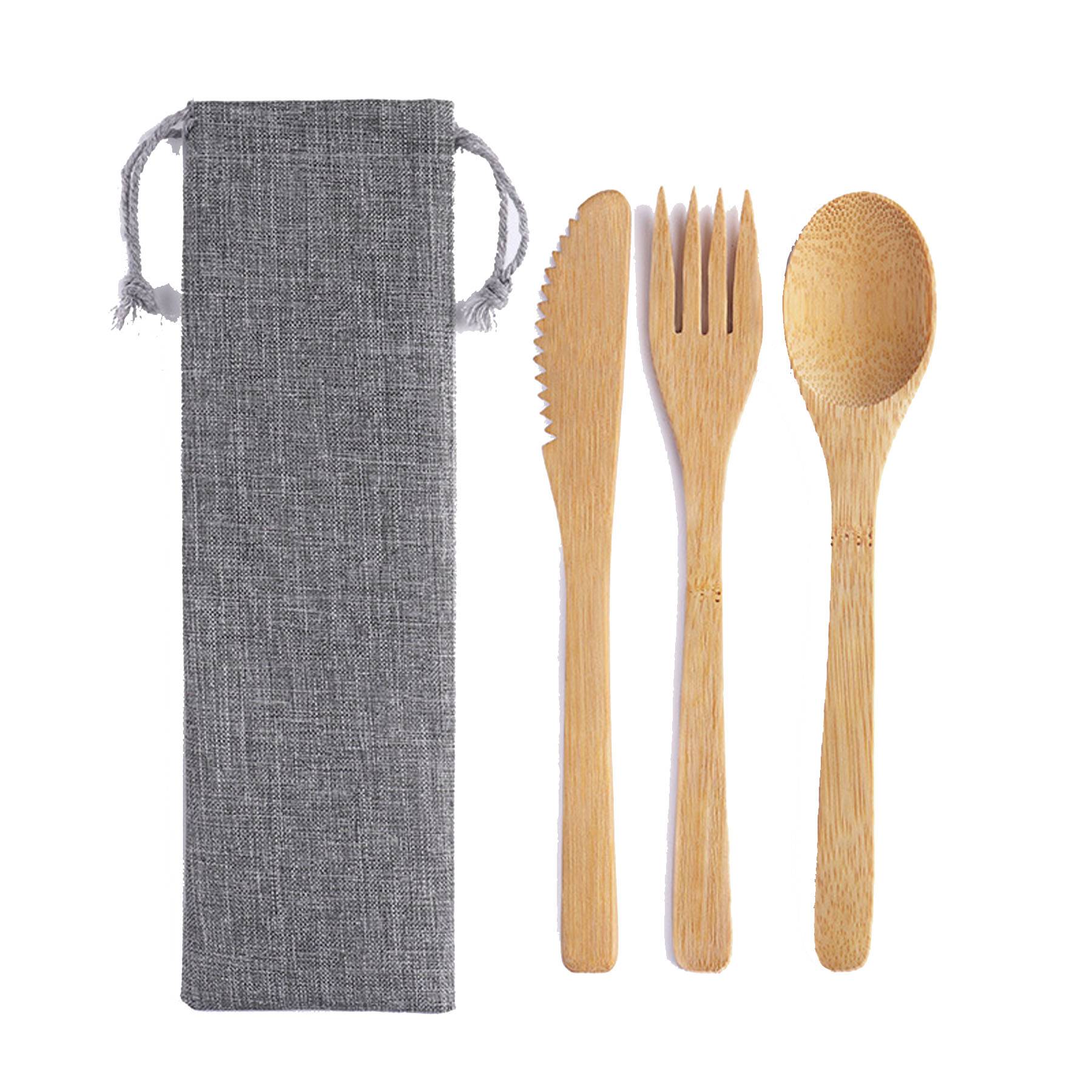 Bamboo Cutlery Set 3