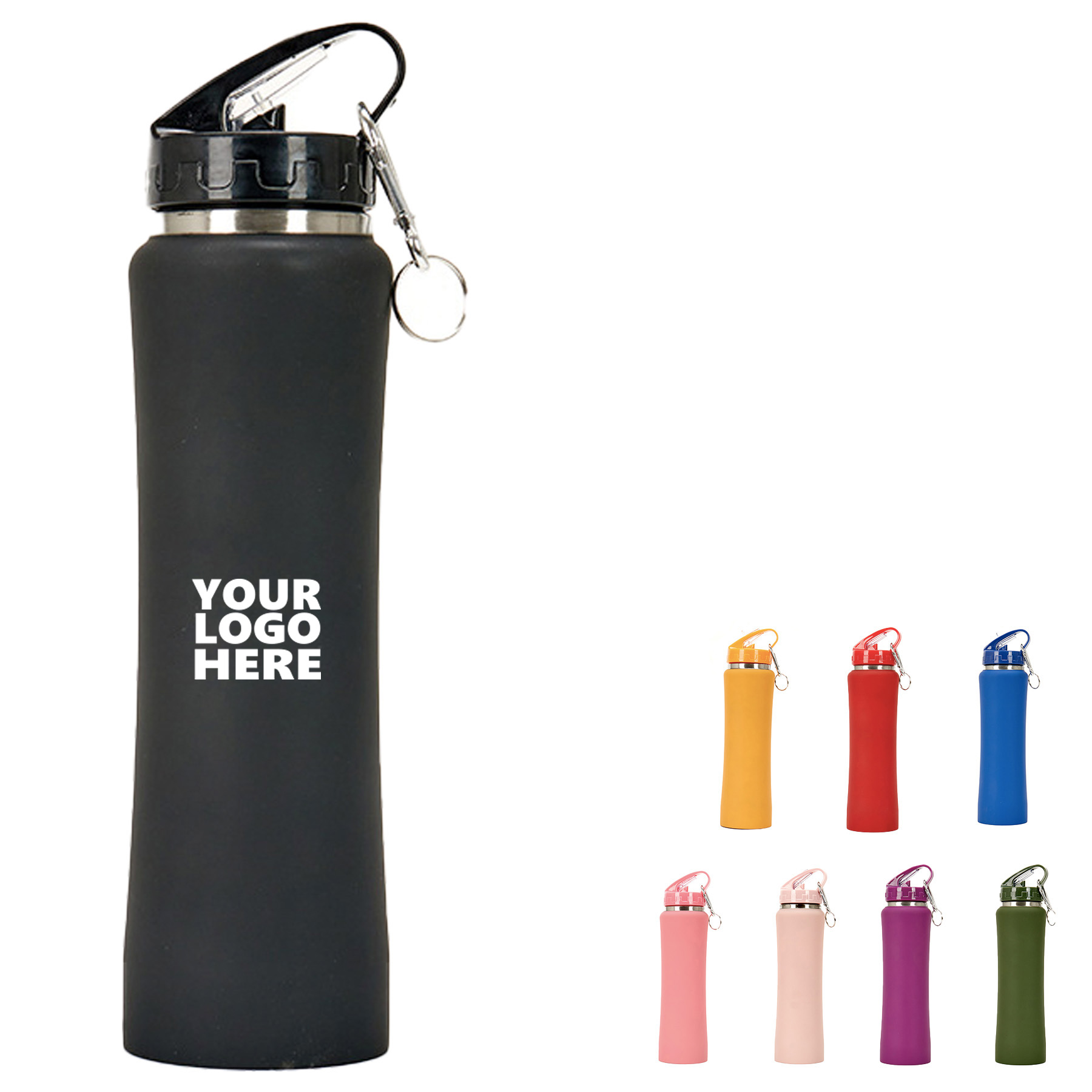 21 OZ Stainless Steel with Carrying Handle Sports Water bottle 1