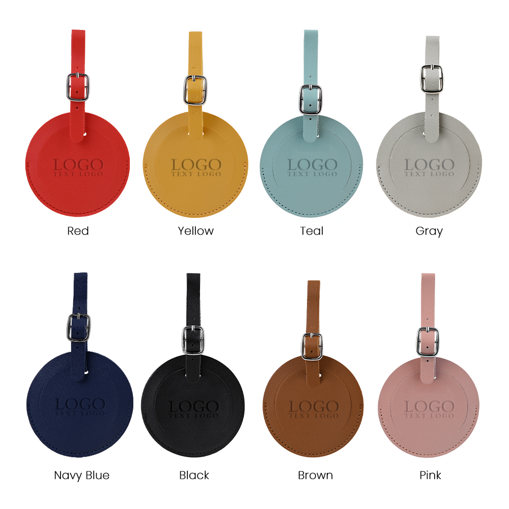 Round Flap Luggage Tags With Logo 23