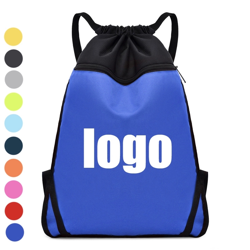 Custom Drawstring Backpack & Sport Storage Oxford Fabric Bag 4