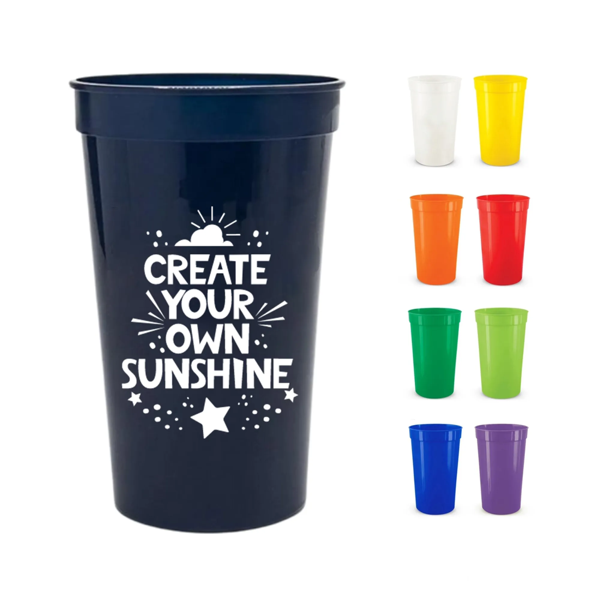16oz Solid Stadium Cup