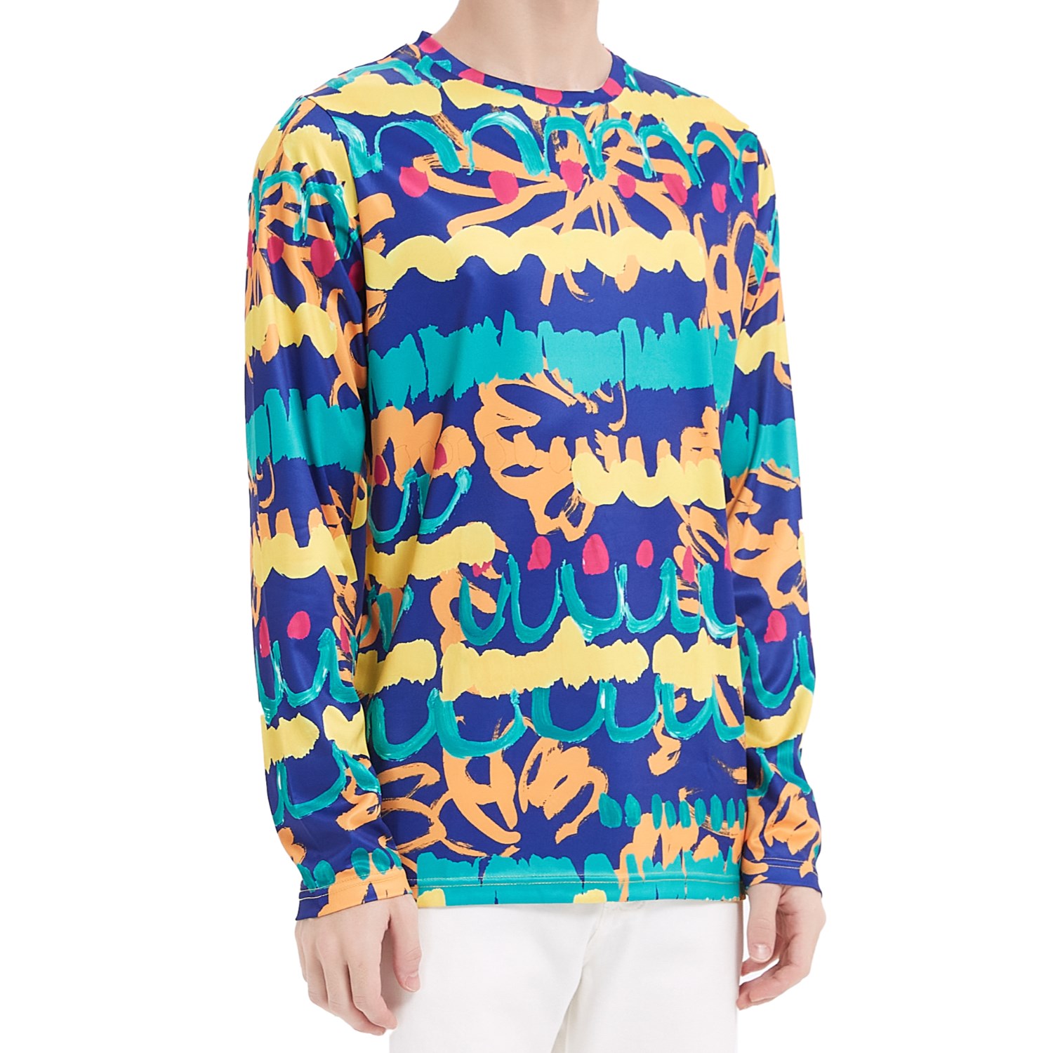 Unisex 180 GSM Spandex Milk Silk Sublimation Performance Long Sleeve T-shirt 3